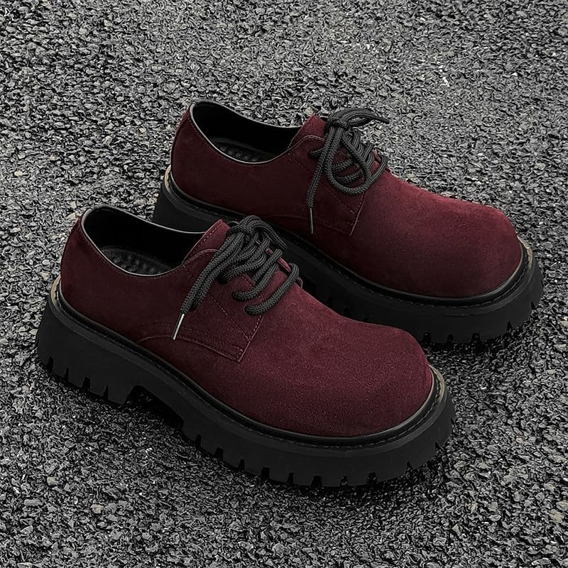 Santimon Men's Oxford Shoes - Casual Suede Comfort