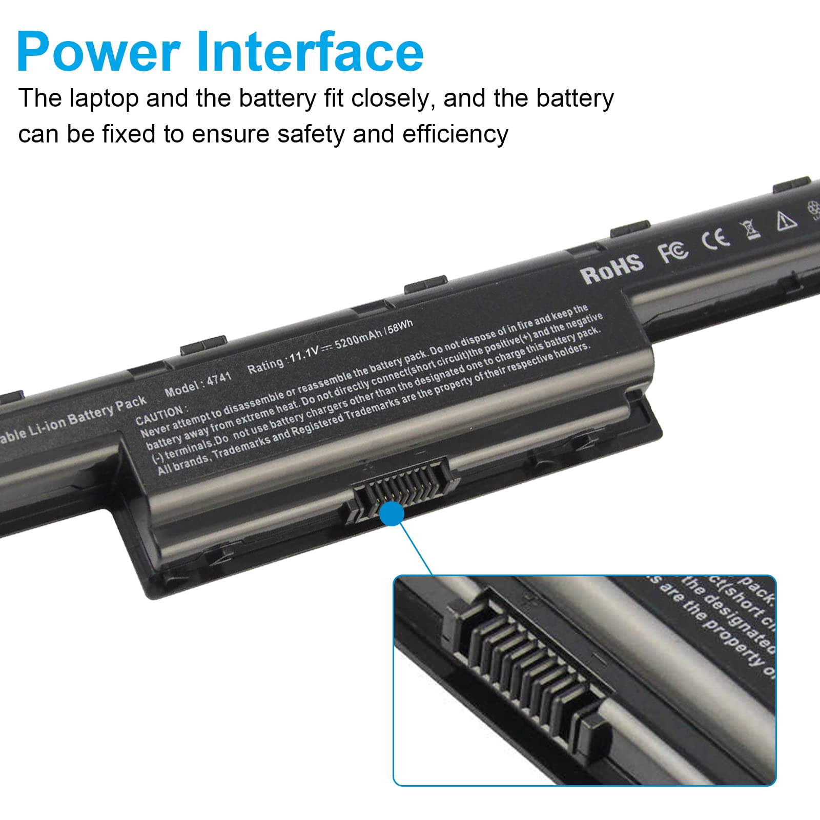 ASUNCELL 11,1 V 5200 mAh portátil batería para Acer Aspire 4551 Acer AS10D31 AS10D51 AS10D56 AS10D75 AS10D81 AS10D61 AS10D41 AS10D73 AS10D71 AS10D3E Aspire 5250 5733z 5750 7741 5733 5755 5253