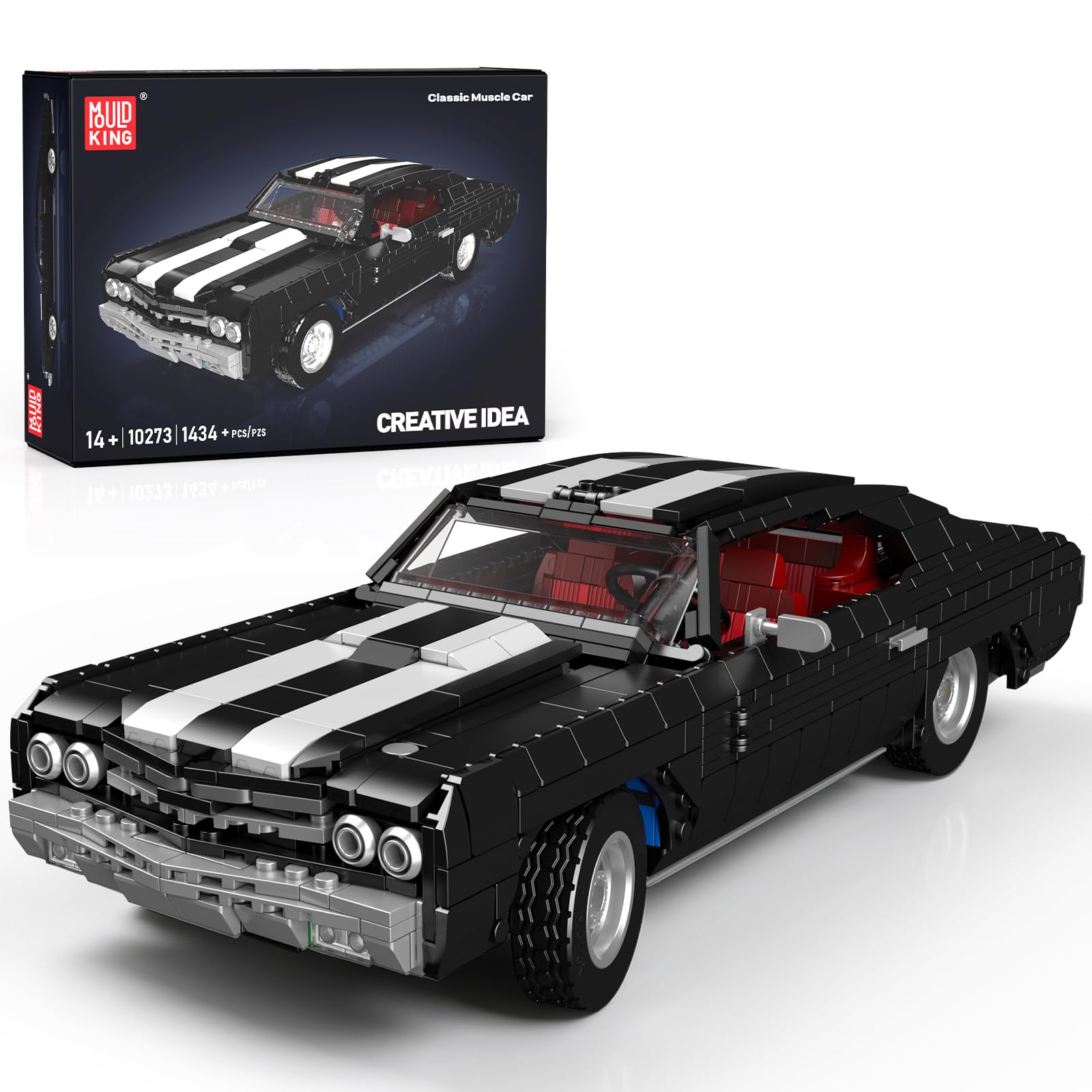 Mould King 10273 Technik - Modellino di auto sportiva, 1434 pezzi