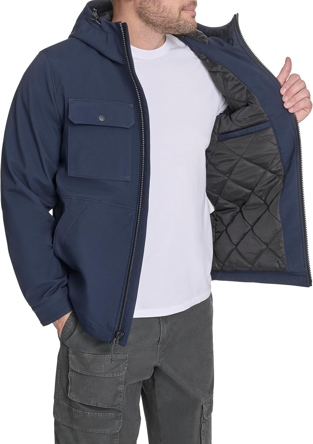 Levi's mens Ripstop Softshell Jacket With Hood - Image 4