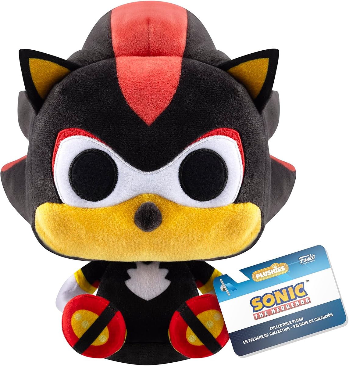Funko Pop! Plush: Sonic the Hedgehog - Shadow - Collectable Soft Toy - Birthday Gift Idea - Official Merchandise - Stuffed Plushie for Kids and Adults and Girlfriends