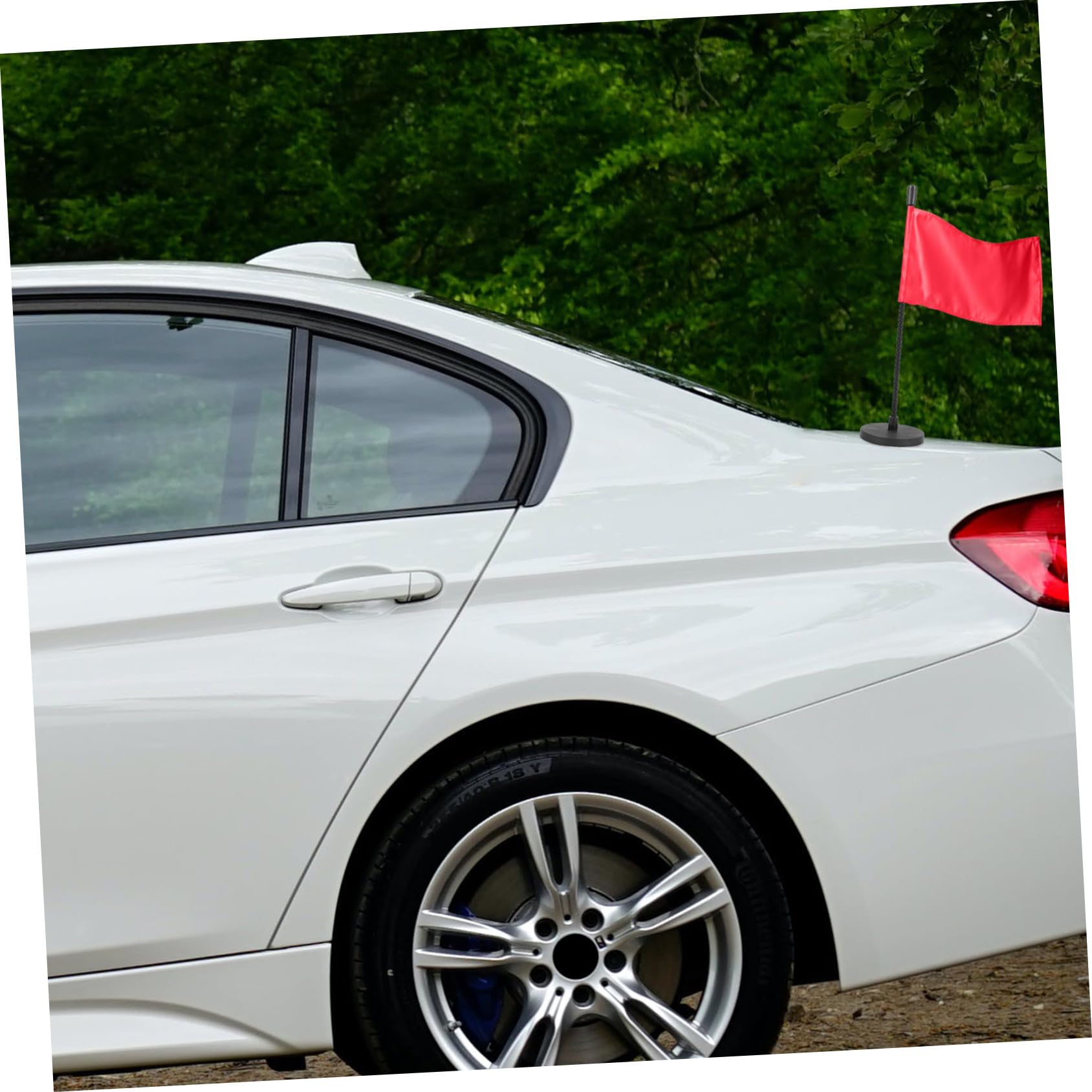MERRYHAPY 2piezas Soporte de Asta de Bandera Magnético para Coche Base de Hierro, Fácil Instalación y Sujeción Firme, Adecuado para Banderas de Seguridad y Equipos, Uso en Techo de