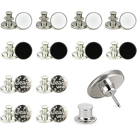 Croerw No Sew Instant-Knöpfe (12 Stüc),17Mm Hosen Ersatz Knöpfe, Ersatz  Jeans Buttons, Alloy Abnehmbare Knöpfe Jeans Easy Clip Snap Button,  Sofortknöpfe Jeansknöpfe, Einstellbarer Jean-Knopf : Amazon.de: Küche,  Haushalt & Wohnen