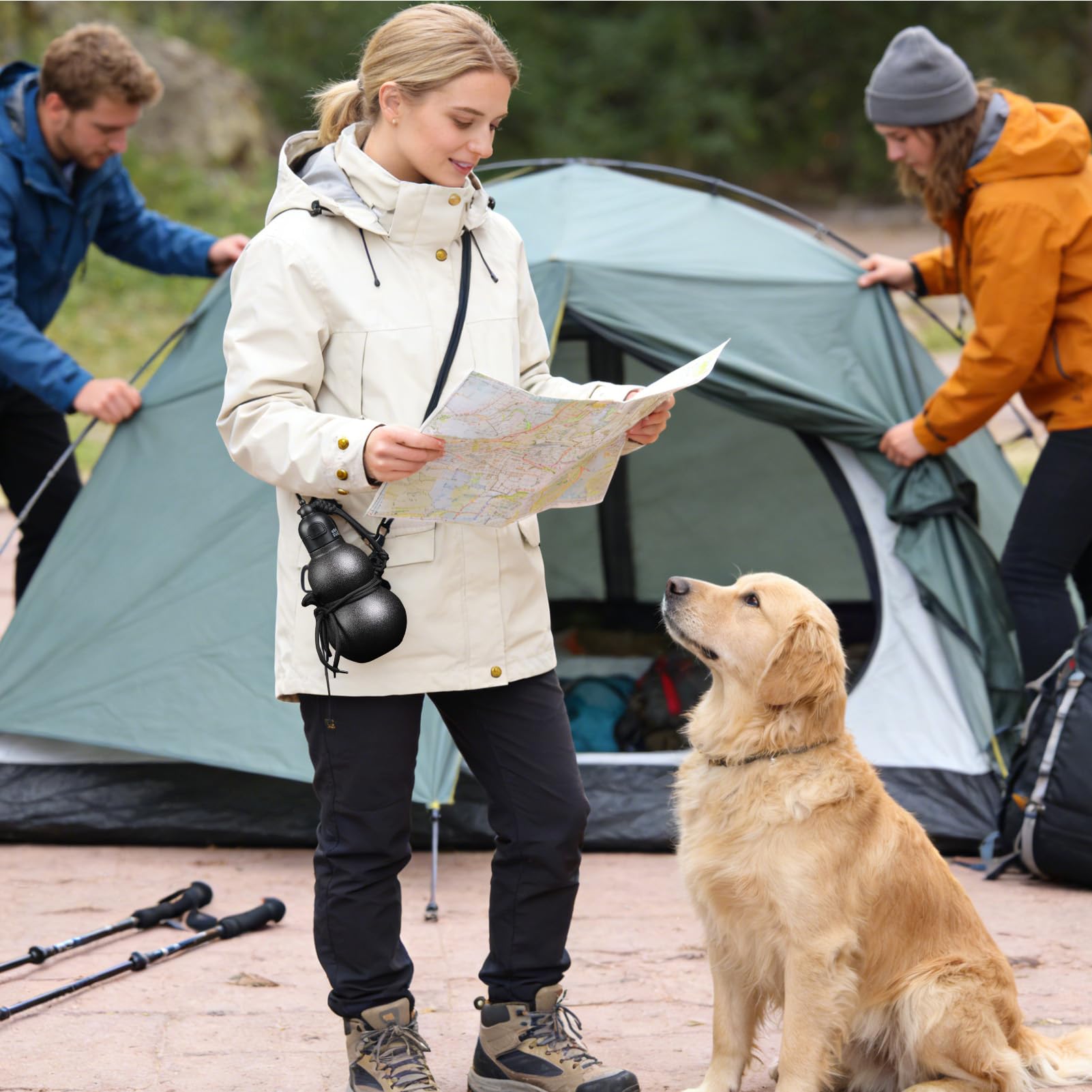 Sport Wasserflasche 580ml Trinkflasche Großes Fassungsvermögen | Mit Trageriemen, Trinkhalm Und Thermofunktion Für Sport Und Fitness Für Damen Herren Reisen Camping Outdoor Wandern