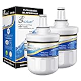 EXCELPURE DA29-00003G Replacement for Samsung HAFCU1,RSG257AARS,DA29-00003F, RF267AERS, HDX FMS-1, RF26XAERS, RF267ABRS, RFG237AARS, RFG238AARS, HAFIN2/EXP, RF263AEBP, Refrigerator Water Filter,2PACK