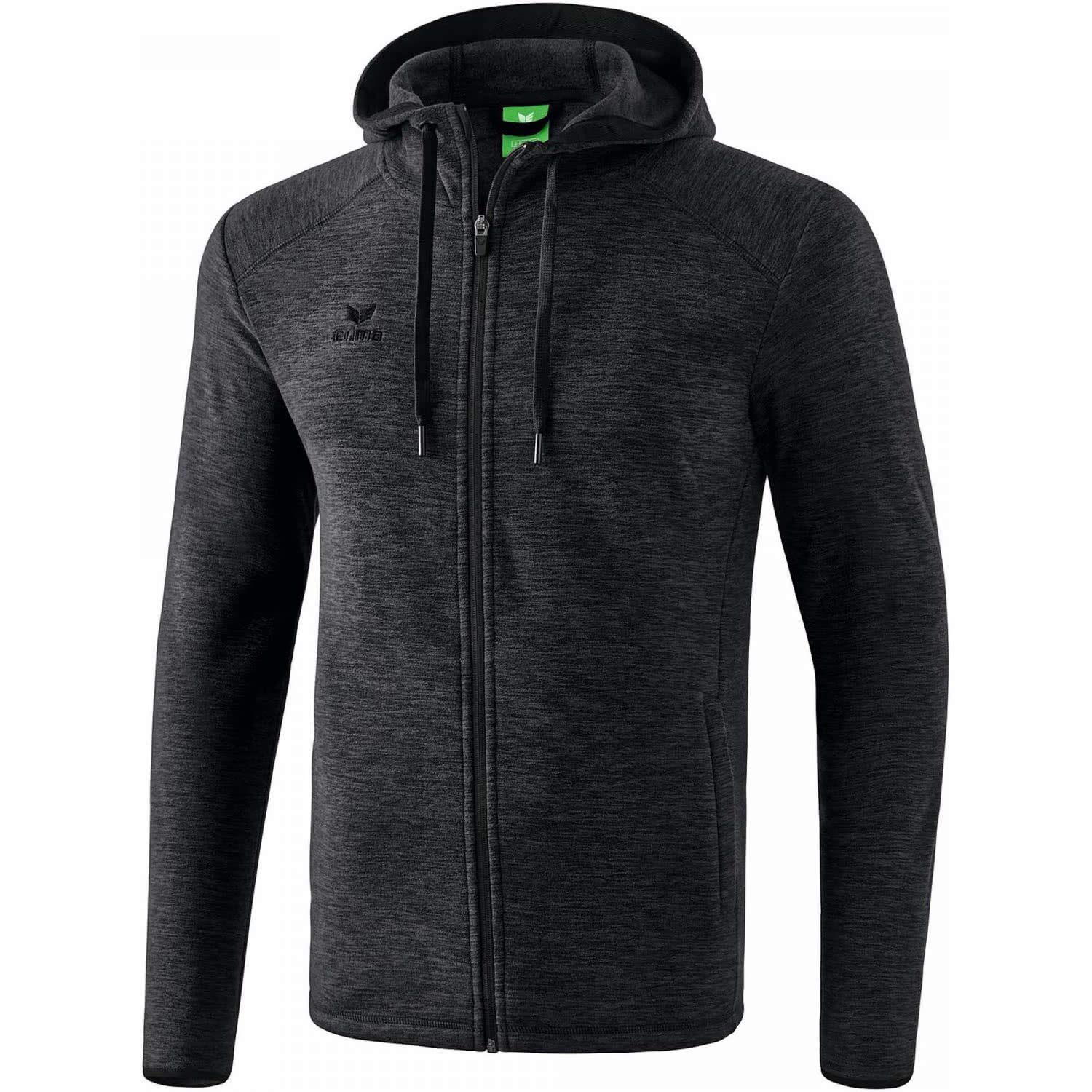 Erima Kids Fleece Jacket - Black Marl, Size 164