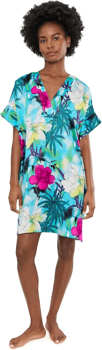 Camisón de satén estampado Viva de N by Natori