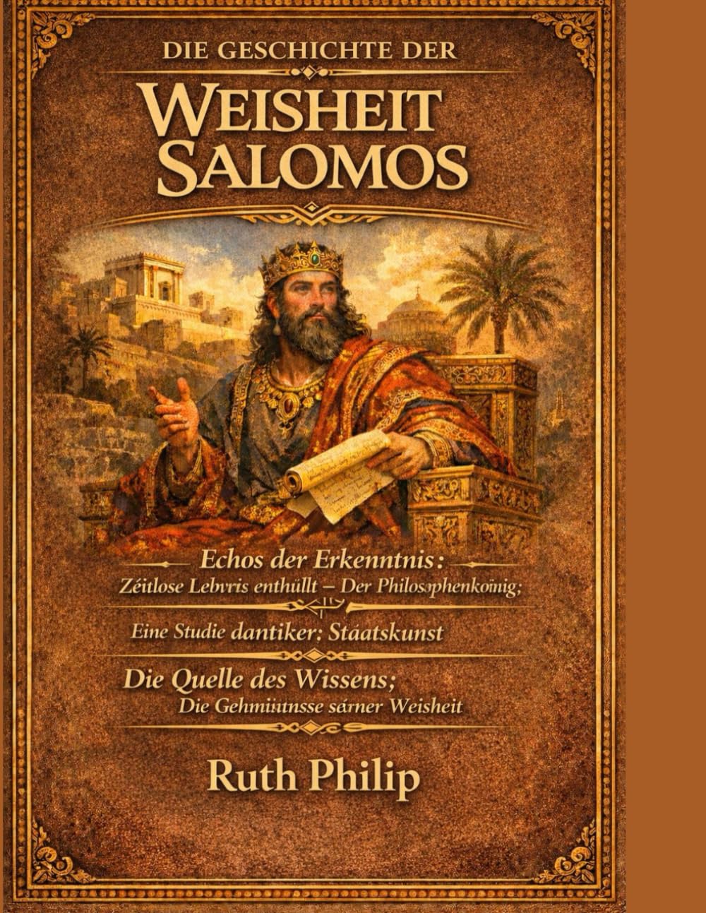 DIE GESCHICHTE DER WEISHEIT SALOMOS:: Echos der Erkenntnis: Zeitlose Lehren enthüllt – Der Philosophenkönig: Eine Studie antiker Staatskunst Die Quelle des Wissens: Die Geheimnisse seiner Weisheit
