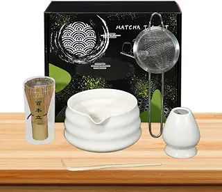 Matcha Whisk Set, Authentic Matcha Kit, 5-Piece Matcha Set, Professional Matcha Tools, Matcha Scoop And Whisk, Japanese Matcha Accessories, Tea Ceremony Kit, Matcha Lovers