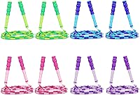 Vista 1 de Supertrip Cuerda de saltar para niños, cuerda de saltar con cuentas suaves, ajustable, sin enredos, segmentada para niños y estudiantes