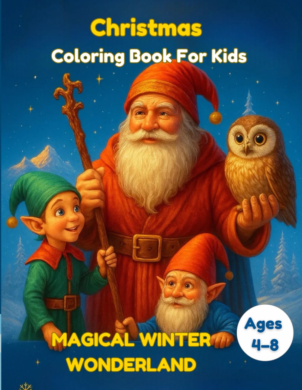 Christmas Coloring Book For Kids: MAGICAL WINTER WONDERLAND