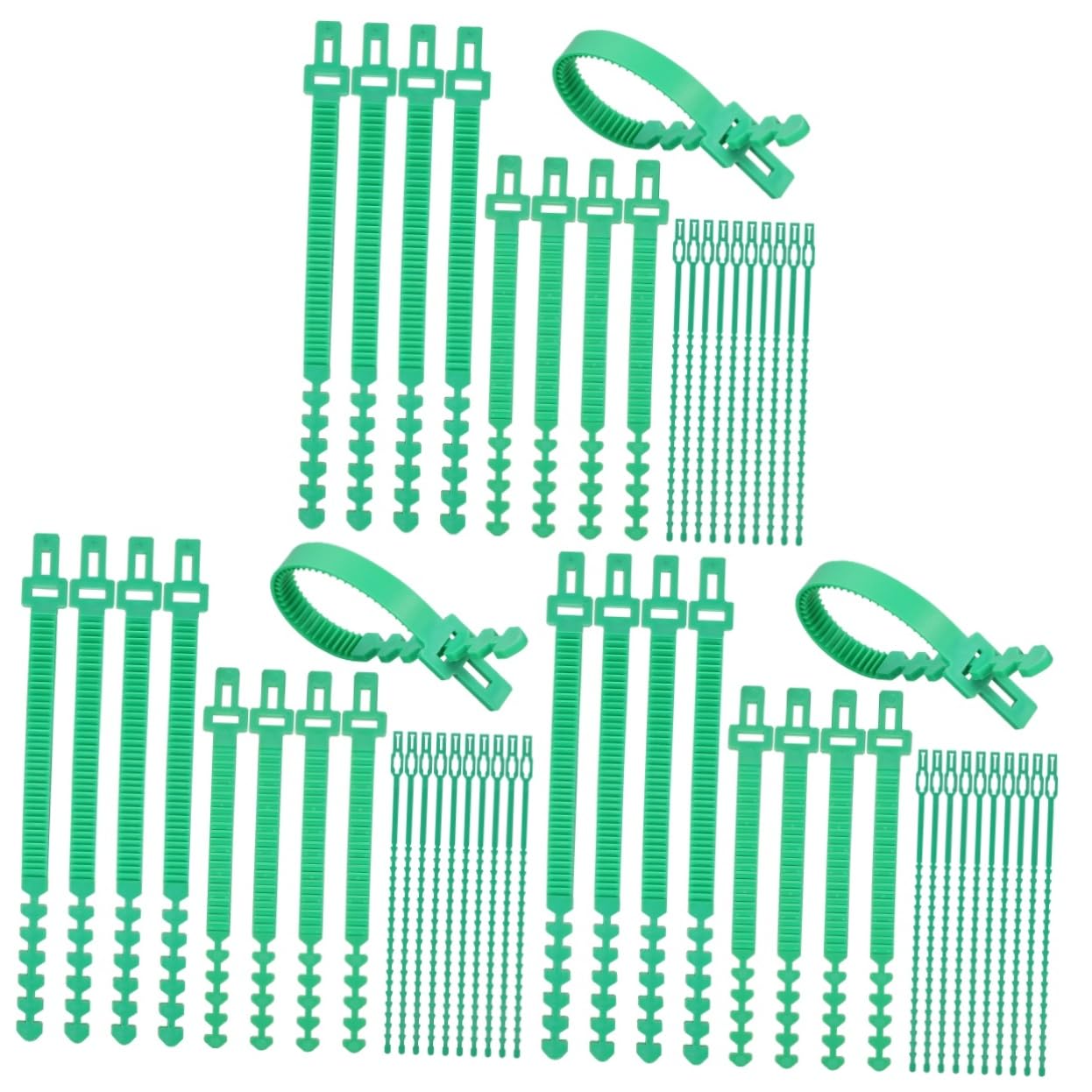 BESPORTBLE 54pièces Attaches De Plantes Réglables Support pour Arbres Et Vignes Lien Et Ajustable pour Fixer Vos Plantes Toute Sécurité