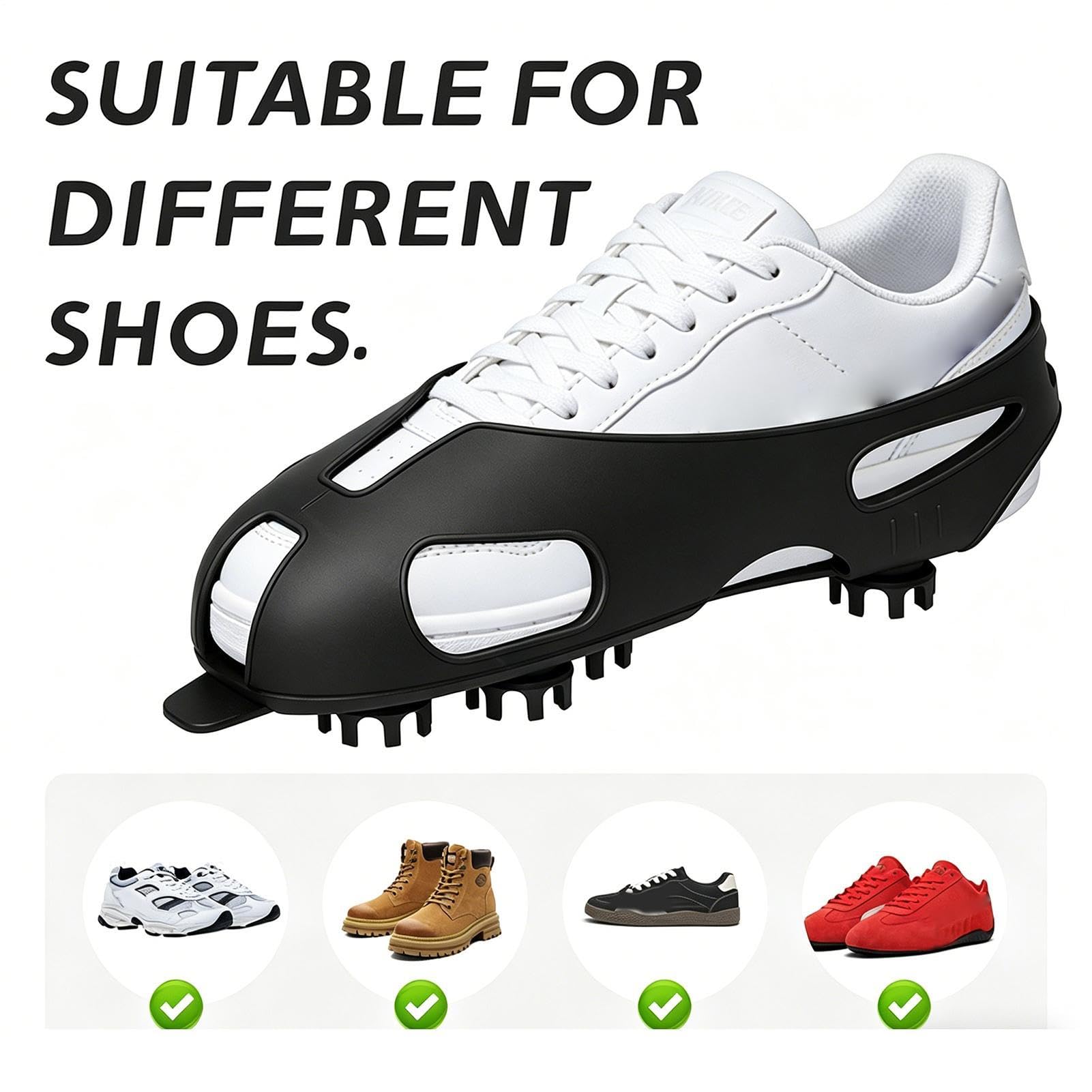 Steigeisen für Schuhe Anti-Rutsch-Silikon mit Clips und Haken verschleißfest