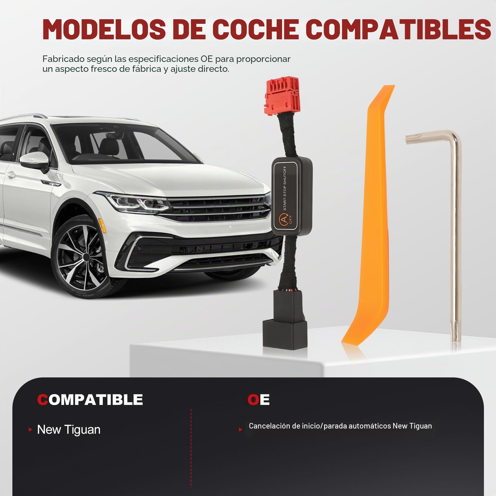 Eliminador de arranque y parada de coche KASturbo con herramienta de desmontaje para el nuevo Tiguan 2018-2025