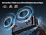 TOPTRO X9 4K Smart Home Projector, 1500 ANSI High Brightness, Compatible with Netflix, 2 * 18W Surroun Dolby Audio, ARC, FHD 1080P HDR10, Auto Focus, Keystone, WiFi 6 Bluetooth Home Cinema Projector - 3