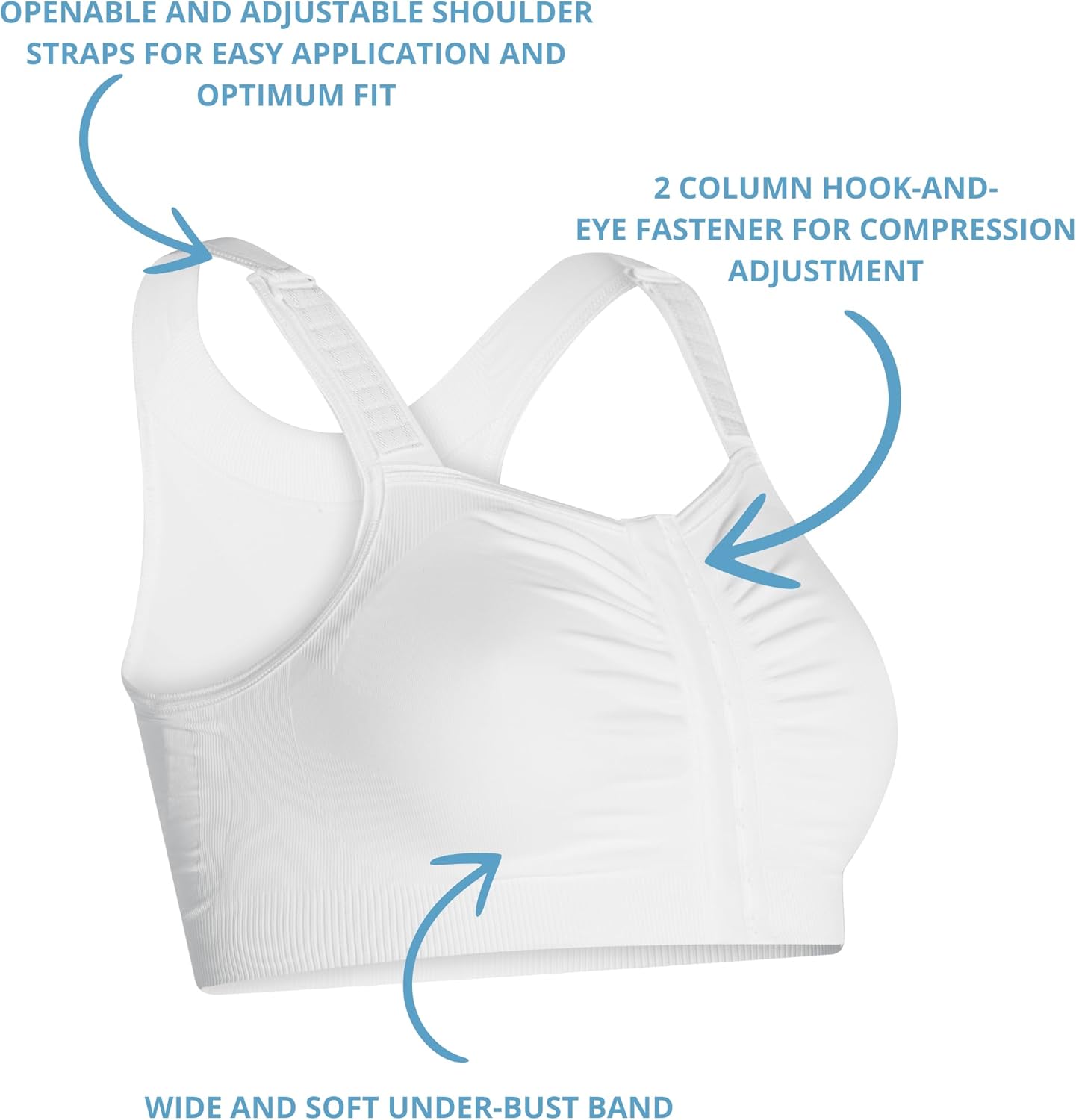 Mary Post Op Bra | Comfortable Post Mastectomy Bra with Pockets | Seamless Lumpectomy Bras for Women - Image 4