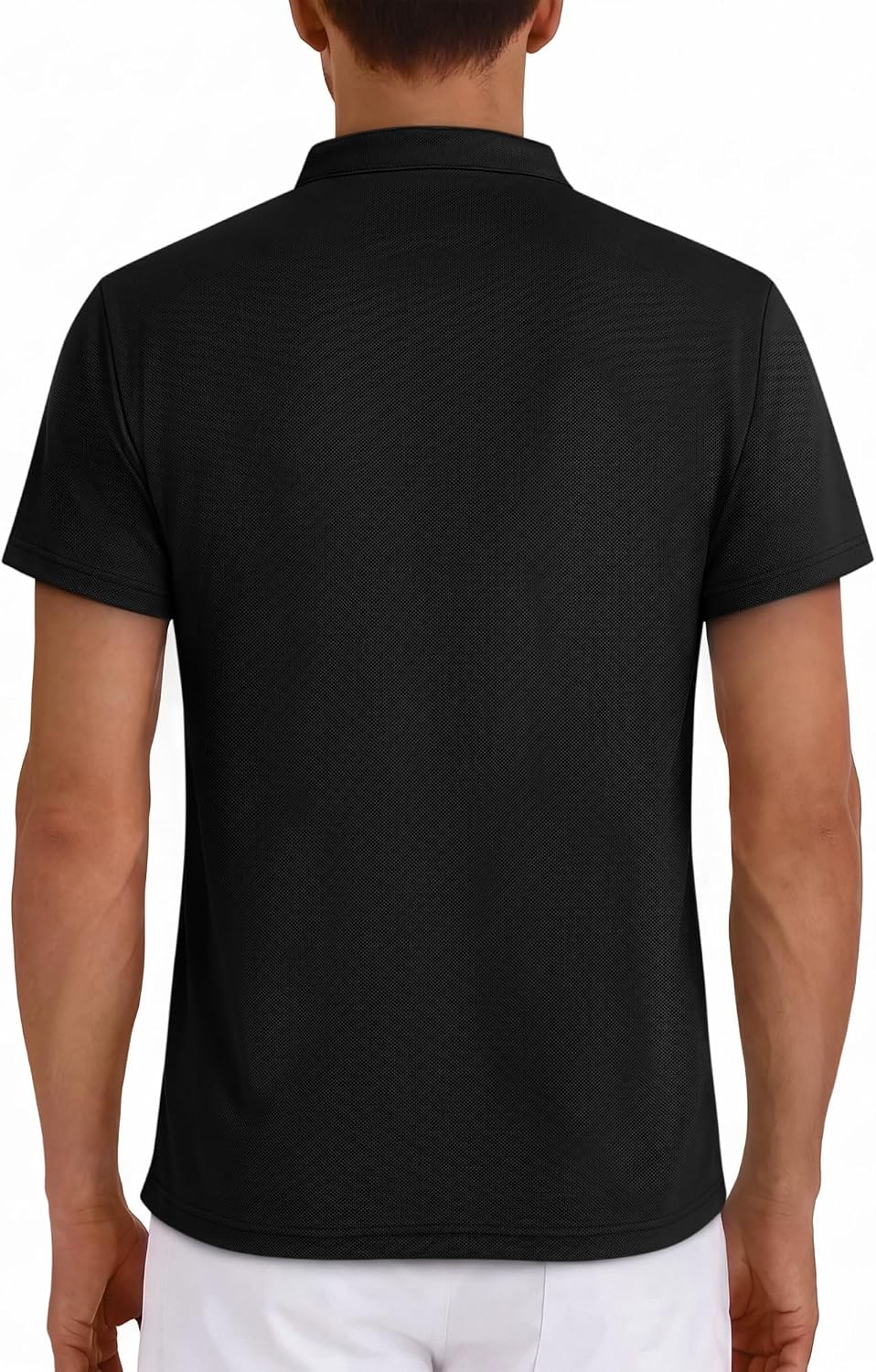 Men's Henley Shirts Short Sleeve Stretchy Knit Texture Shirt Moisture Wicking 3 Buttons Tee Summer Classic Top