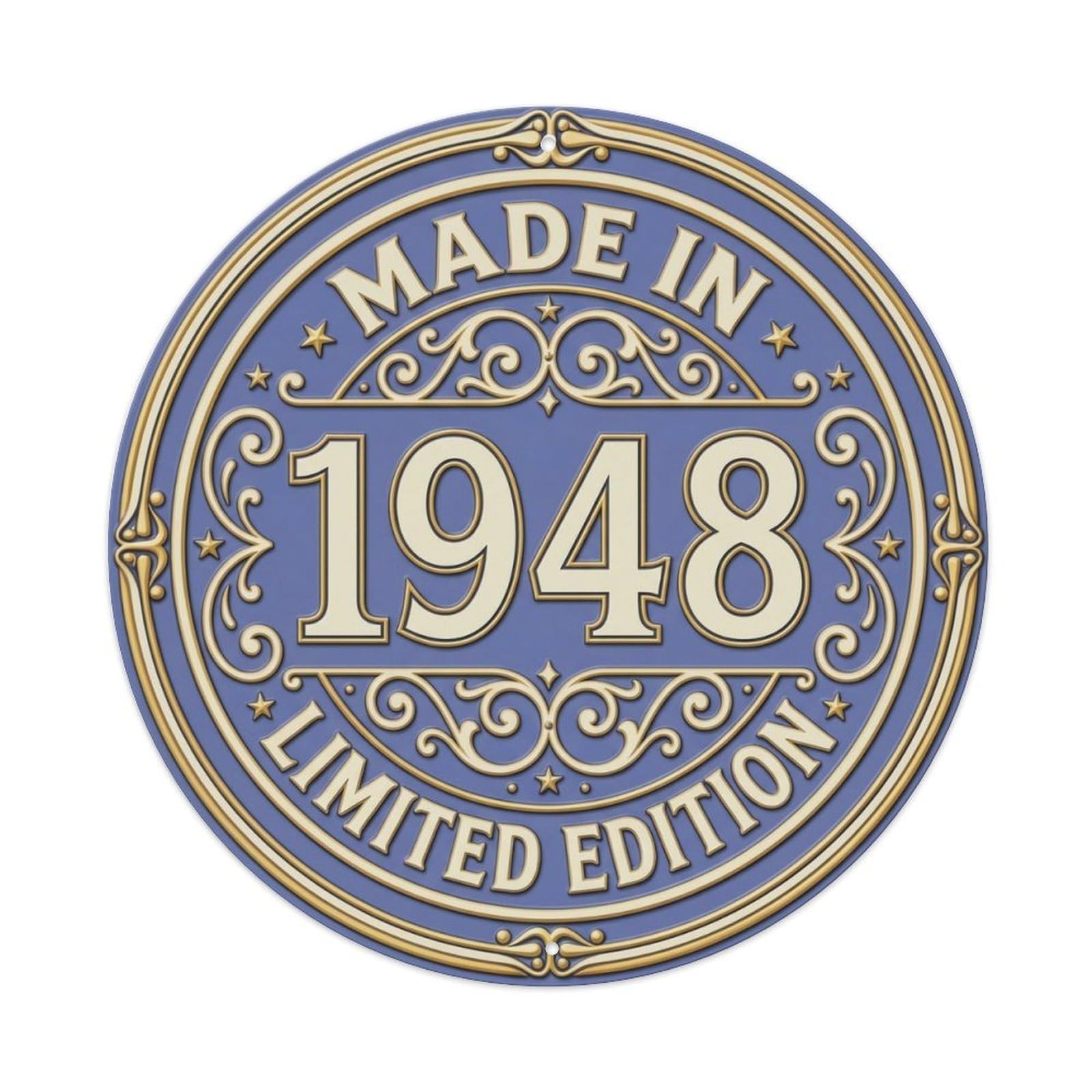 Okahys 8X8inch(20X20cm) Made In 1948 Limited Edition Metal Tin Sign