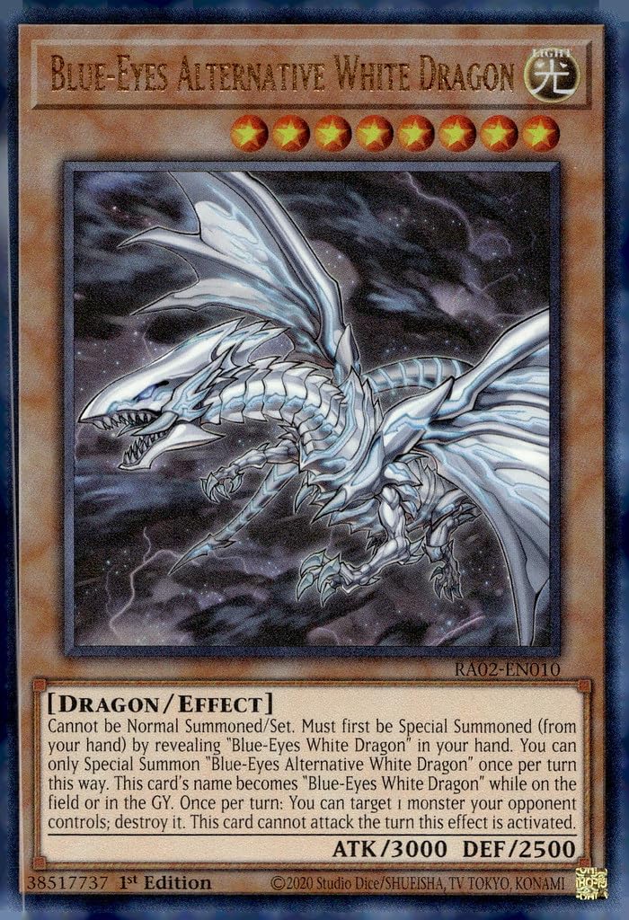 Blue-Eyes Alternative White Dragon (PUR) - RA02-EN010 - Prismatic Ultimate Rare - 1st Edition