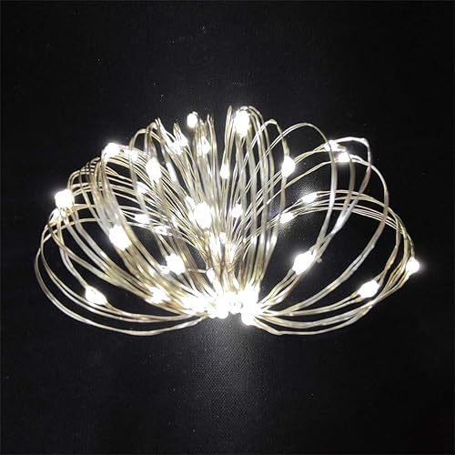 Miniatura 2 de Paquete de 2 mini luces LED a pilas, luces de hadas para interiores con temporizador de 6 horas encendidas y 18 horas apagadas para decoración de