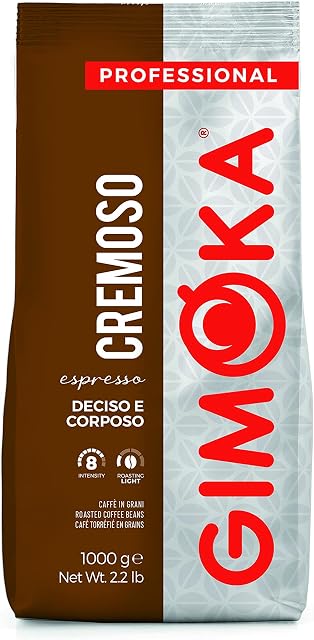 Gimoka - Cremoso, Italian Espresso Coffee Beans, Medium Roast - 1 Kg (Cremoso)