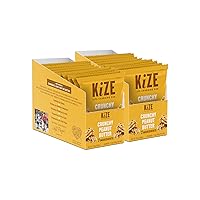Vista 40 de KiZE Energy Bars - Barras energéticas de reemplazo de comidas con alto contenido de proteínas, a base de mantequilla de almendras, sin gluten, sin