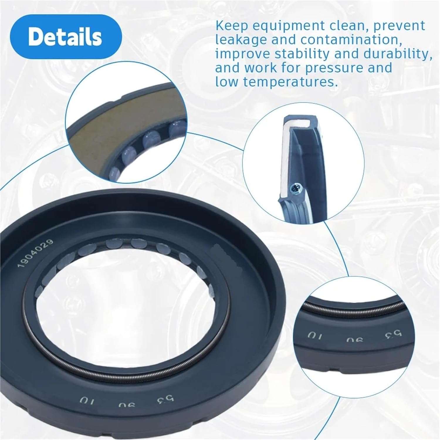 Radial Shaft Sealing Ring 53x90x10mm