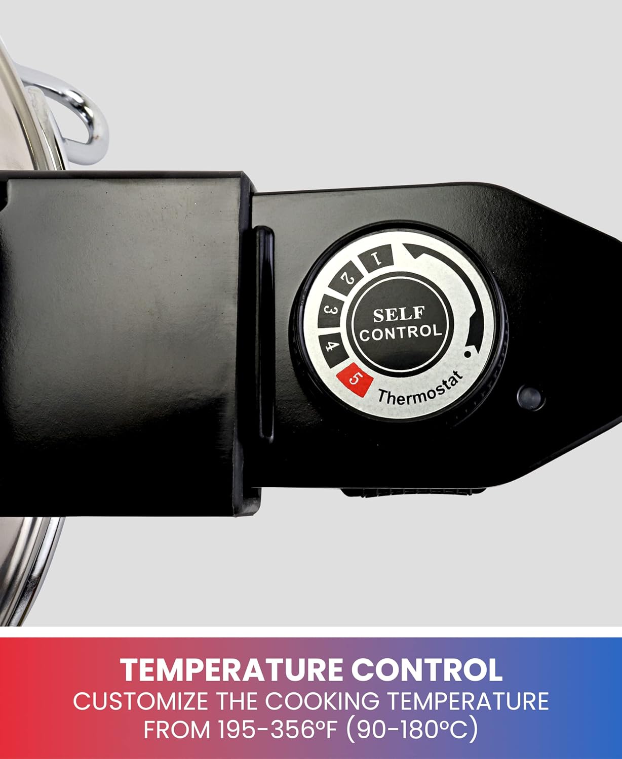 Total Chef Czech Cooker The Ultimate Electric Oven with Adjustable Thermostat Versatile Cooking Options Efficient Heating Non-Stick Pot Portable Design and Heat-Safe Stands