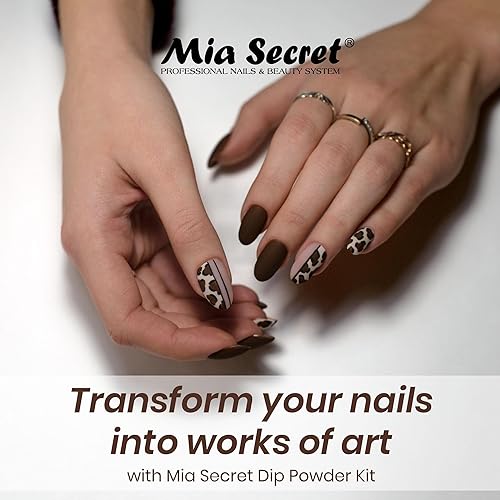 Miniatura 2 de Mia Secret - Kit de 14 piezas de polvo de inmersión para uñas, kit de inmersión con 2 polvos acrílicos de colores, polvo acrílico transparente,
