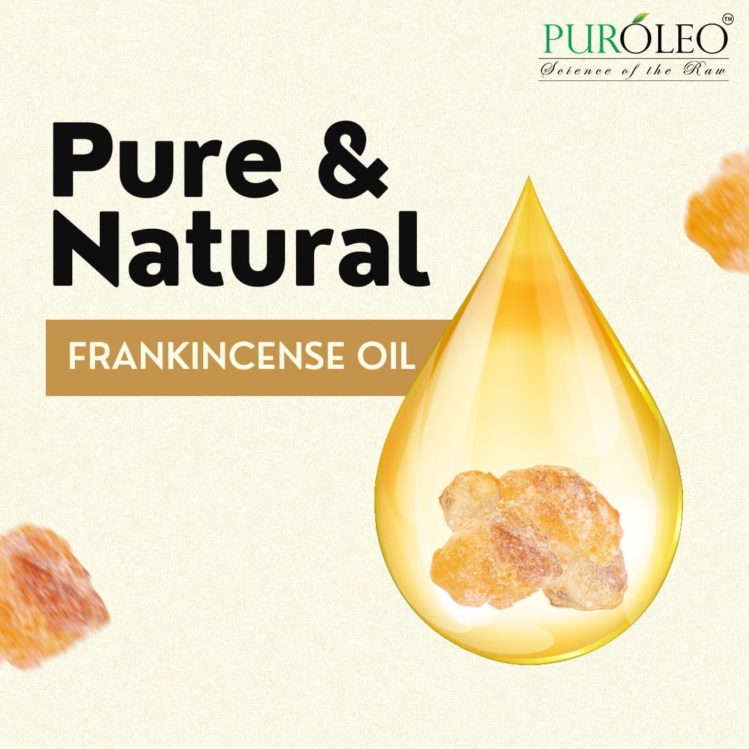 PUROLEO Frankincense Essential Oil 32 Fl Oz/946 ML (Packed in Canada) 100% Pure Natural Undiluted, for Aromatherapy, Perfume for Women, Fragrance, Massage, Essential Oil for diffusers Aromatherapy
