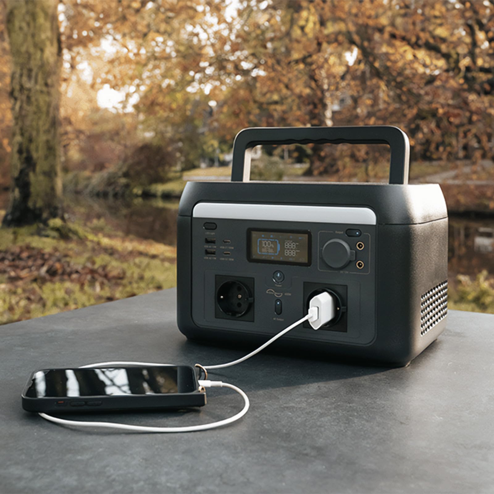 Mestic Estación de energía portátil MPS-600 Camping Solar Generador LiFePO4 600 W 512 Wh
