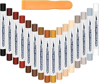16PCS Furniture Repair Kit, Colorful Wood Filler Stick Floor Scratch Kits, Wooden Repair Wax Sticks for Repairing Scratches