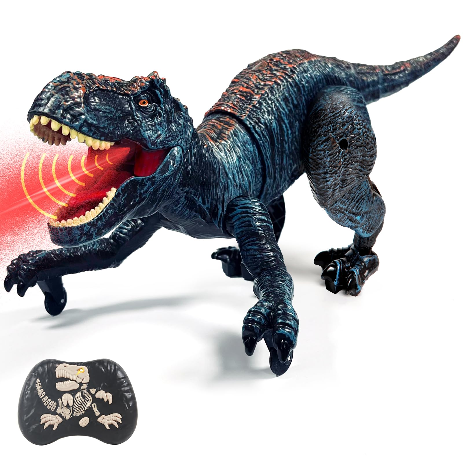 - Sunrad Remote Control Dinosaur Toys for Kids 3-5 4-7 8-12 Year Old, Electronic RC Robot Dinosaur with Spray & Light & Roar, Realistic Walking T-Rex Toys Birthday Gifts for Boys Girls