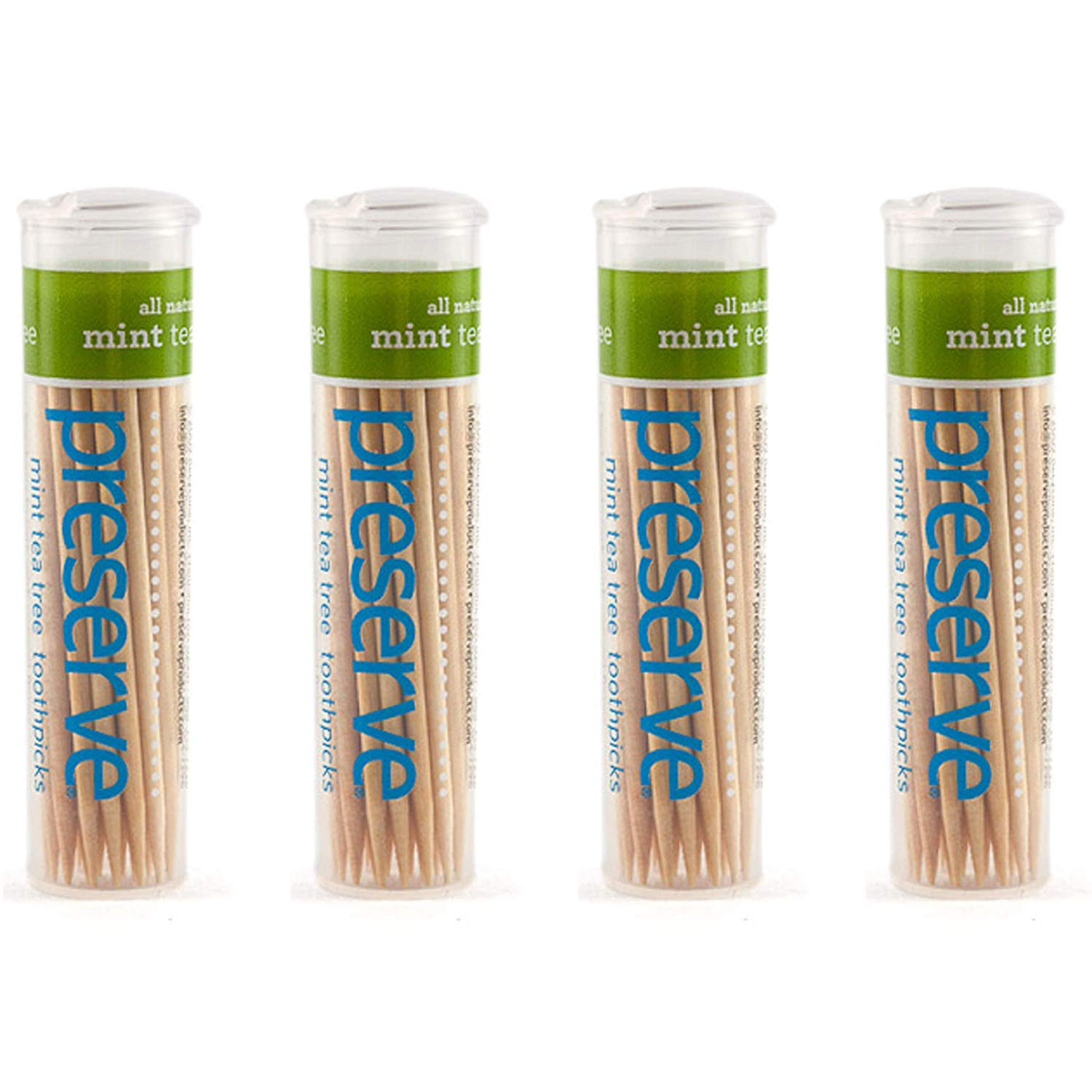 PreserveMint Tea Tree Toothpicks (Set of 4)