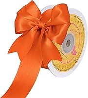 Vista 92 de Cinta de satén plateada de doble cara de 1-1/2 pulgadas x 50 yardas, cinta plateada de poliéster para envolver regalos, muy adecuada para bodas