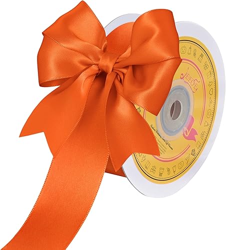 Miniatura 417 de Cinta de satén verde esmeralda de doble cara de 1-1/2 pulgadas x 50 yardas, cinta de poliéster verde esmeralda para envolver regalos, muy adecuada