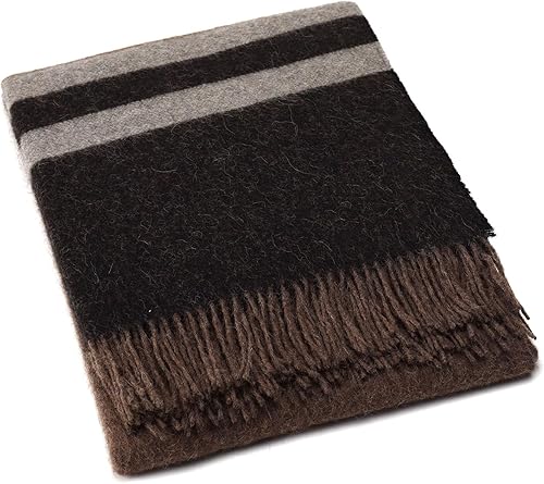 Miniatura 8 de Superfine - Manta de lana de alpaca – Manta ligera de lana merino de alpaca para uso en interiores o exteriores Manta de lana de alpaca peruana