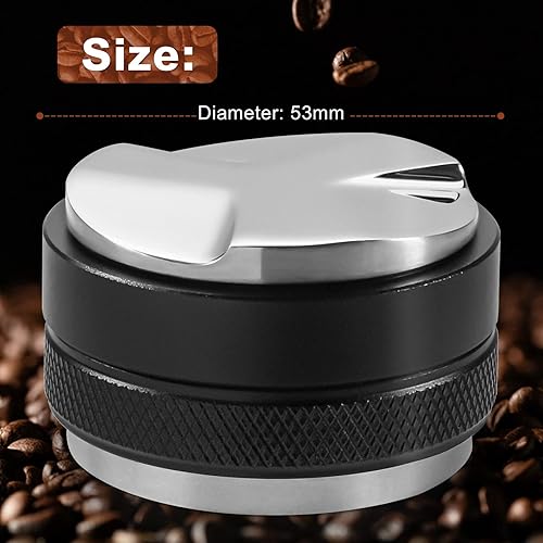 Miniatura 2 de Distribuidor y manipulador de café de 2.087 in, nivelador de café de doble cabezal para portafiltros Breville de 2.126 in, herramienta niveladora