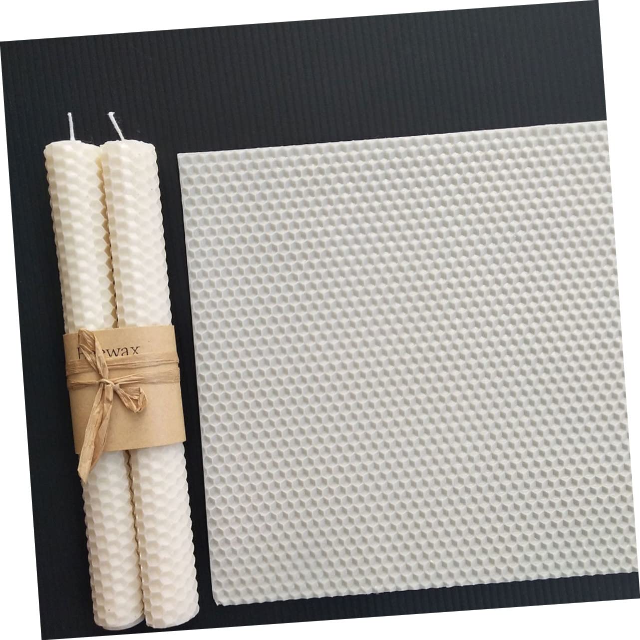 SEWACC Juego de 10 Piezas para Hacer Velas Aromáticas Cilíndricas de Cera de Abeja con Núcleo de Algodón, Ideal para Adornos de Escritorio y Uso en Banquetes Color Aleatorio