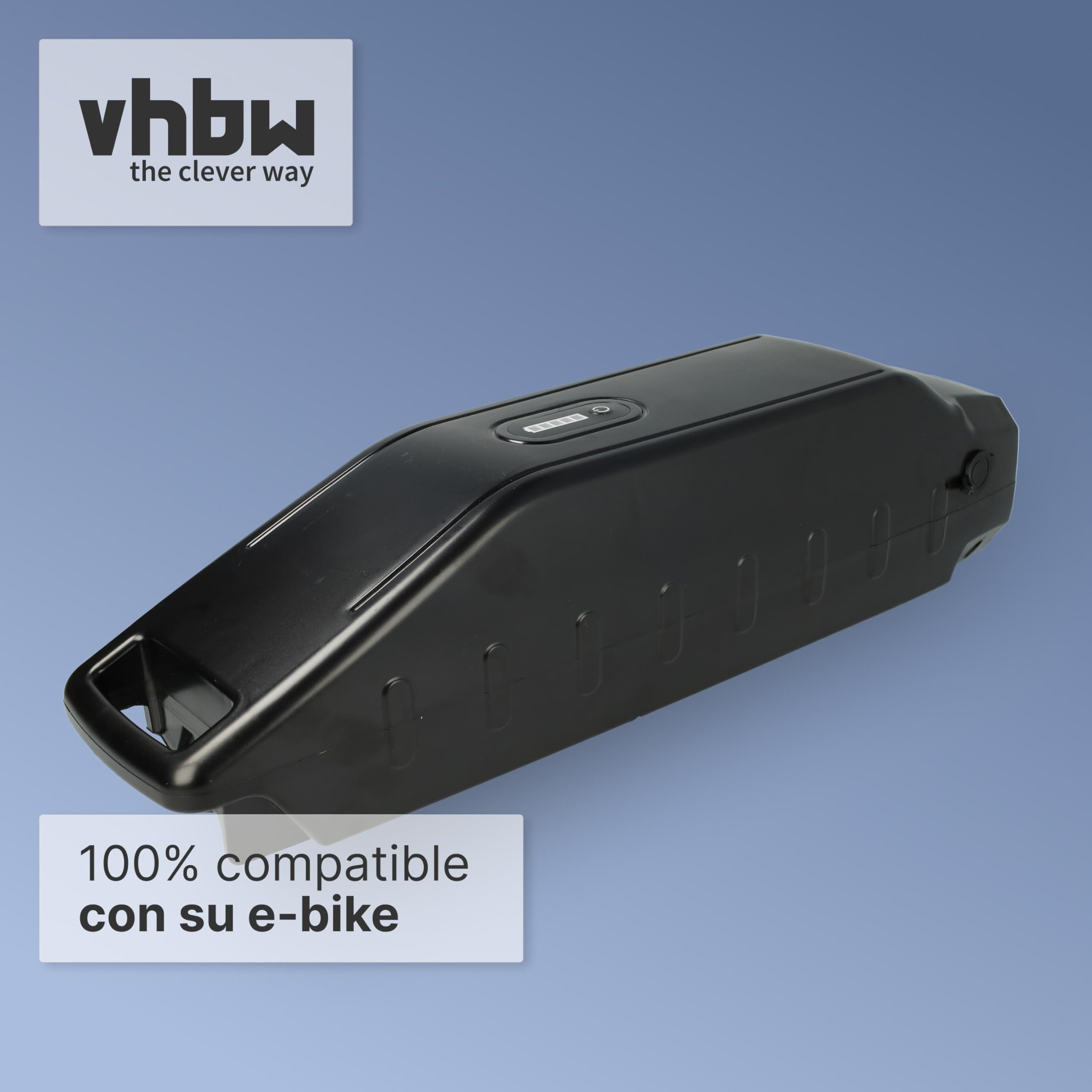 vhbw Batería Compatible con Babboe Carve Mountain Bici eléctrica (17 Ah, 36 V, Li-Ion) - Negro