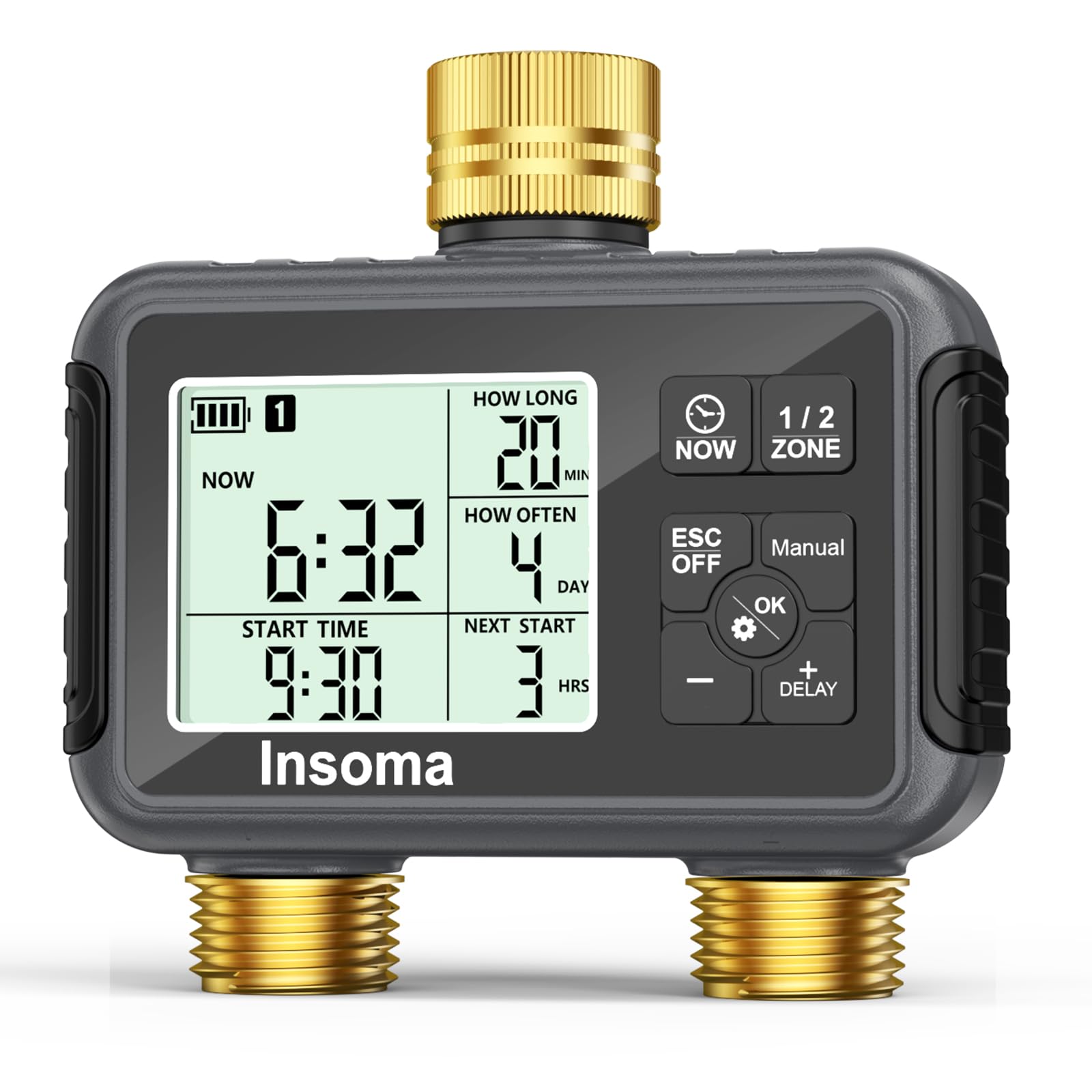 Insoma 2 Zone Water Timer