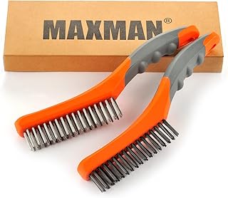 Sponsored Ad - Wire Brush Set,Heavy Duty Carbon Steel and Stainless Steel Wire Scratch Brush for Cleaning Rust with 10" Cu...