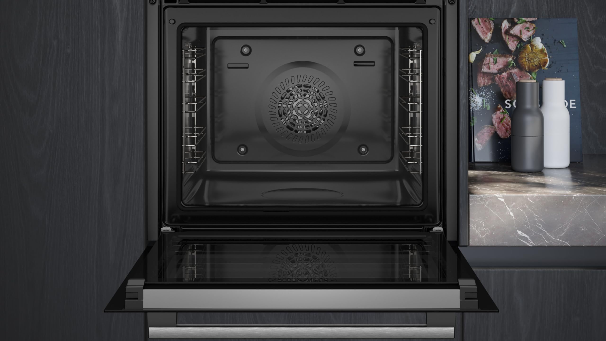 Siemens iQ300 HB572ABS3 Einbau-Backofen 60x60 cm Pyrolyse Air Fry 3D Heißluft cookControl10