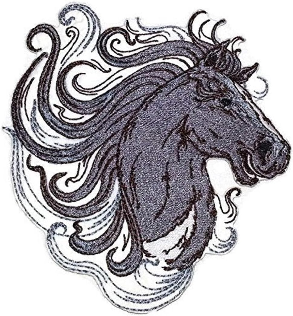 Custom and Unique Spirit of Stallions [Spirit of Stallion No.3 ] [Custom and Unique] Embroidered Iron on/Sew Patch 5" 5*"] [Made in USA]