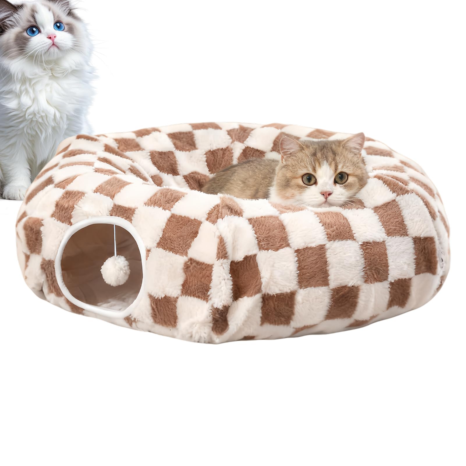 Tunnel Donut pour Chat Nid Lavable et Mignon