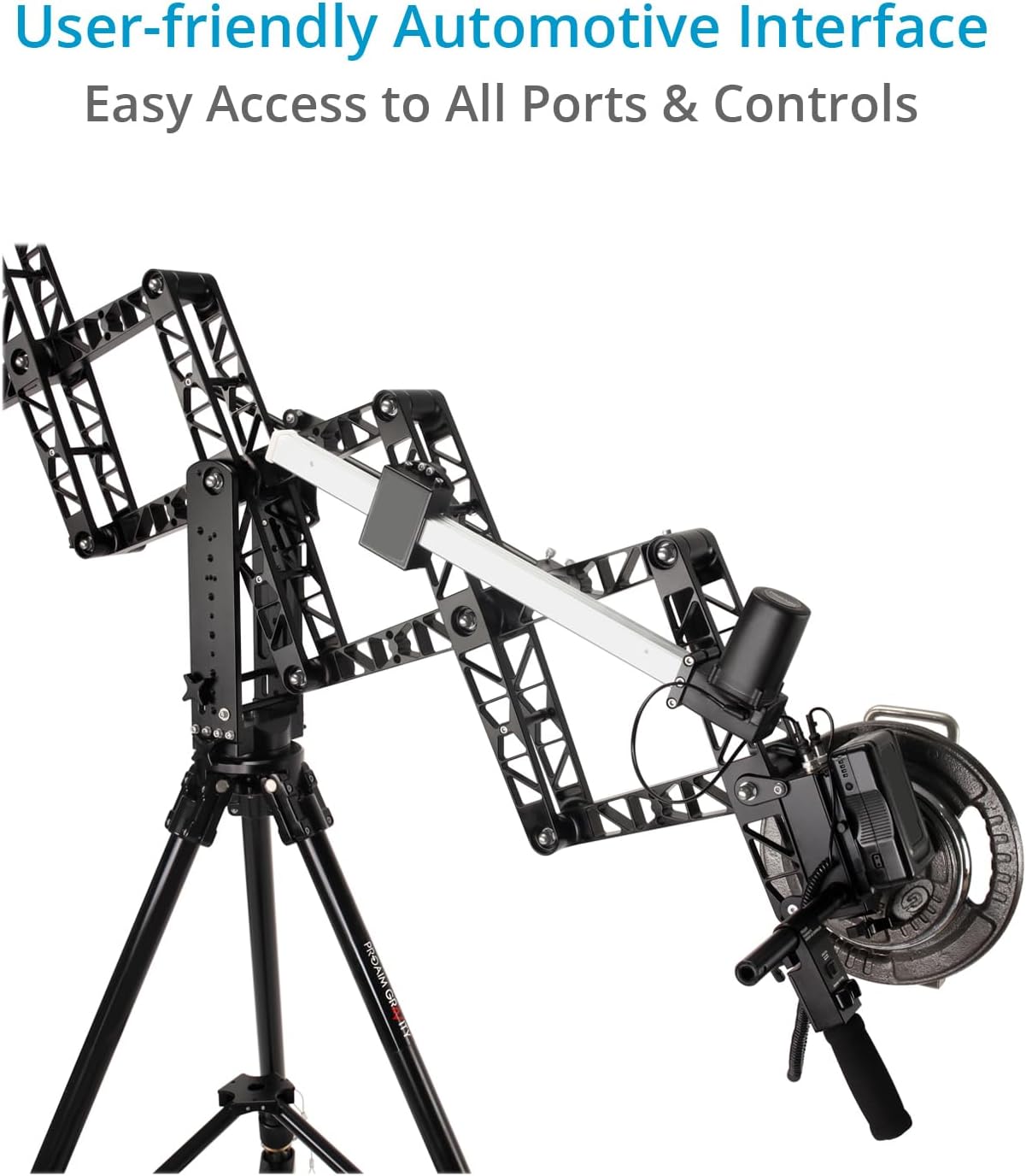 PROAIM Powermatic Scissor 17' Telescopic Camera Crane with Heavy-Duty Stand & Anchor Dolly for 3-Axis Camera Gimbals. for Video & Film Productions. Payload up to 15kg/33lb. (JB-SCSR-01)