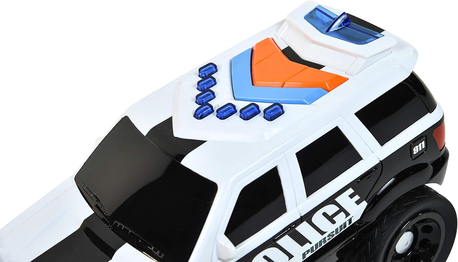 Sunny Days Entertainment Large Police Car – Lights and Sounds Vehicle with Motorized Drive and Soft Grip Tires | Rescue SUV Patrol Toy for Kids – Maxx Action : Toys & Games