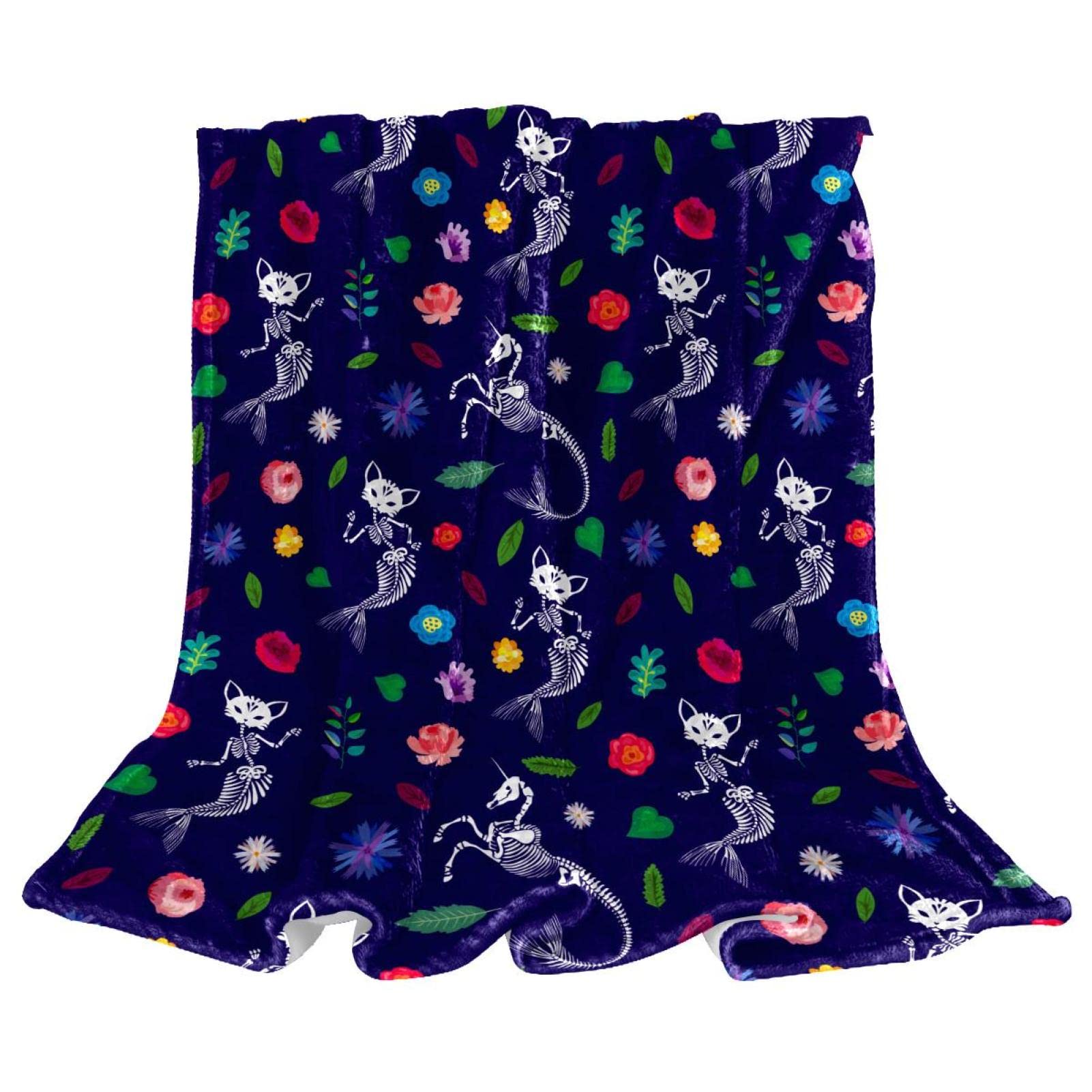 Couverture Polaire de Literie Douce Plaid Canapé et Chambre Motif Animal