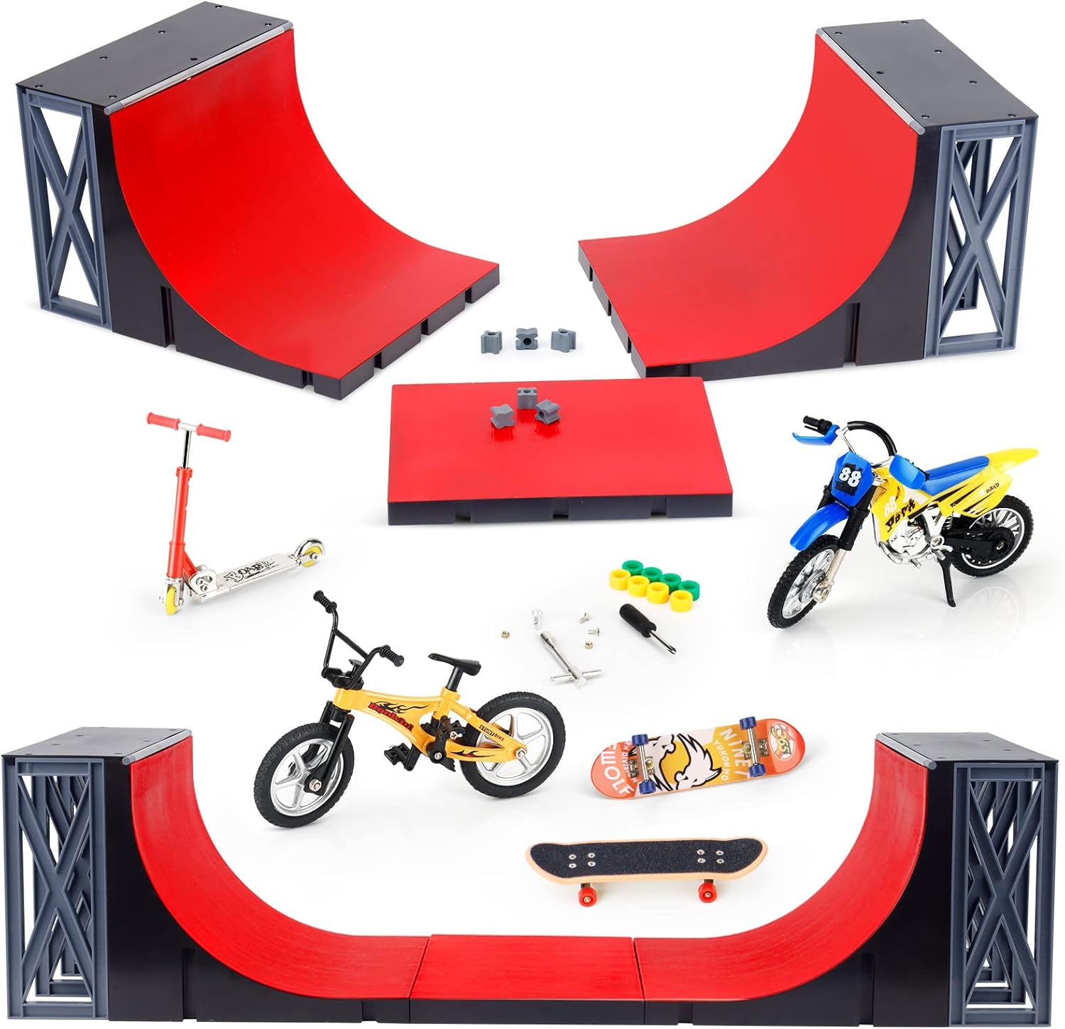 Amazon Finger Skate Park (フィンガースケートパーク) アルティメットハーフパイプランプセット KETIEE