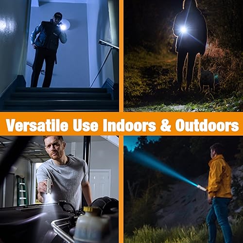 Miniatura 9 de EverBrite Mini linterna LED, 350 lúmenes altos con zoom de 350 lúmenes, 3 modos, 3 pilas AAA incluidas, luz flash de mano compacta para campamento,